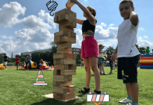 Детские развлечения на строительную тематику: Мега-дженга и Большое лего