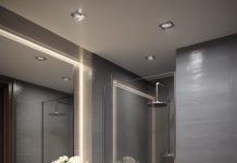 Варианты освещения в ванной