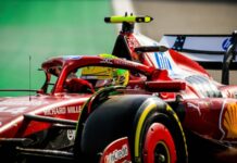 Пилот Ferrari Хэмилтон получил предупреждение за нарушение на Гран-при Бразилии