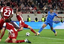 «Реал» одержал победу над «Олимпиакосом» со счетом 4:3